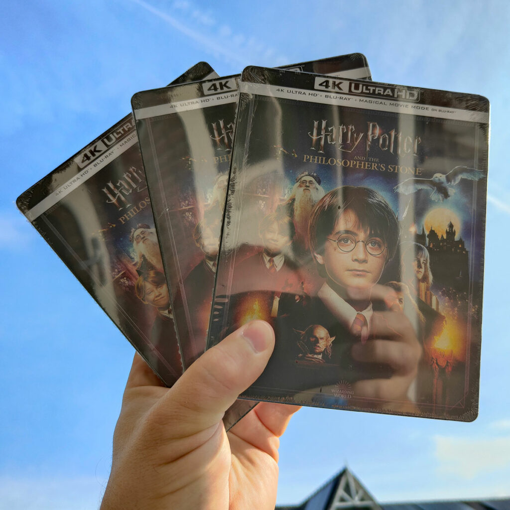 Drie keer Harry Potter en de Steen der Wijzen op 4K Blu-Ray