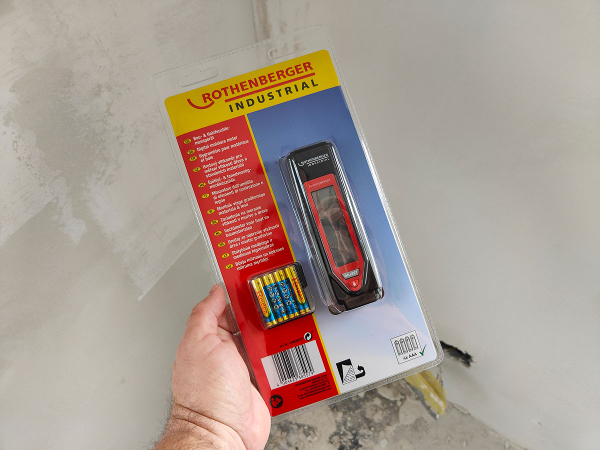 Rothenberger Vochtmeter Voor Hout & Bouw – Meetbereik 6-44%, Nauwkeurig