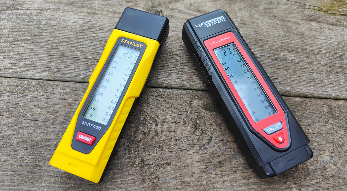 Stanley Vochtmeter 0-77-030 vs. Rothenberger Industrial Vochtmeter