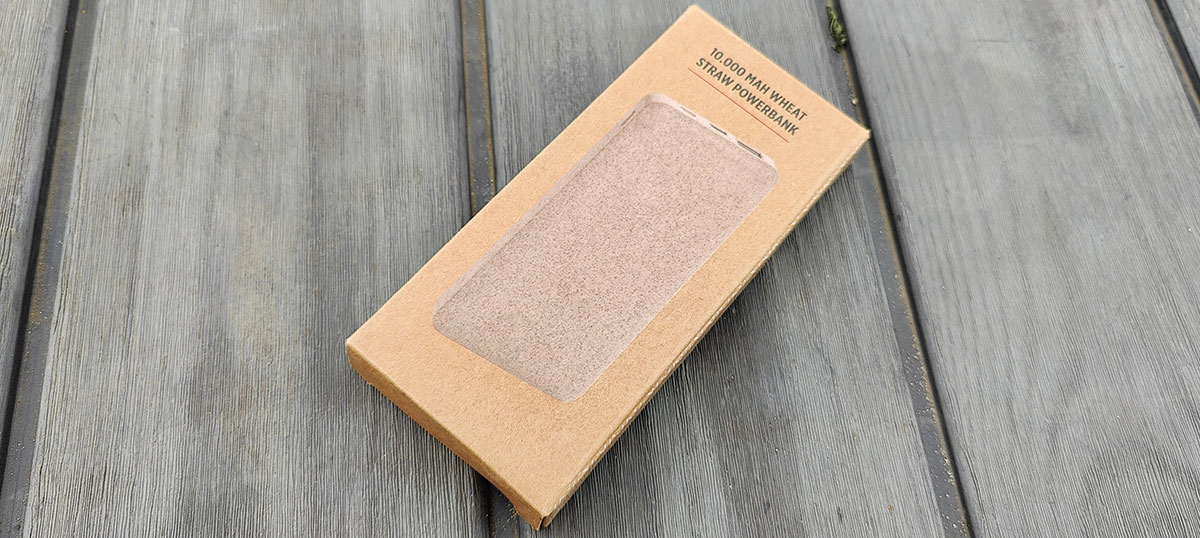 XD Collection Wheat Straw Powerbank 10.000 mAh verpakking