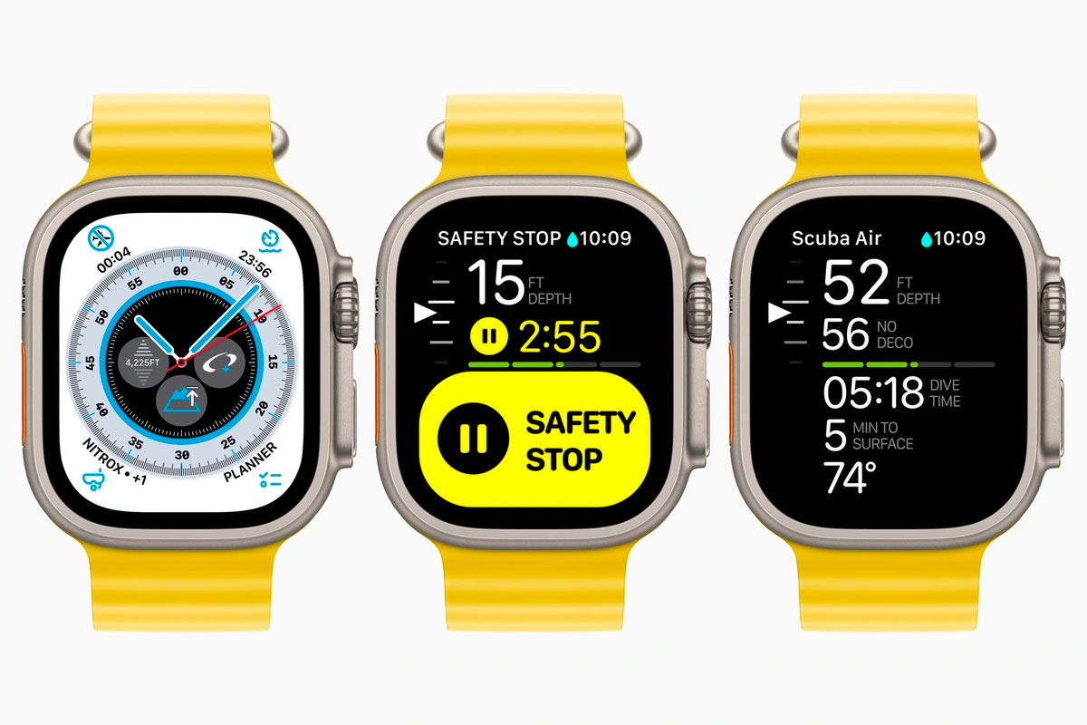 Apple Watch Ultra Oceanic+ App