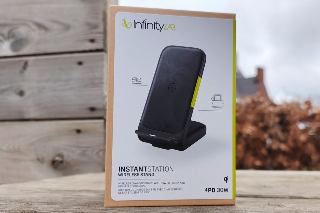 InfinityLab InstantStation Wireless Stand 33W PD USB-C and USB-A Compact Fast Charging Wireless Charger (White) Buy InfinityLab InstantStation Wireless Stand | Charging stand