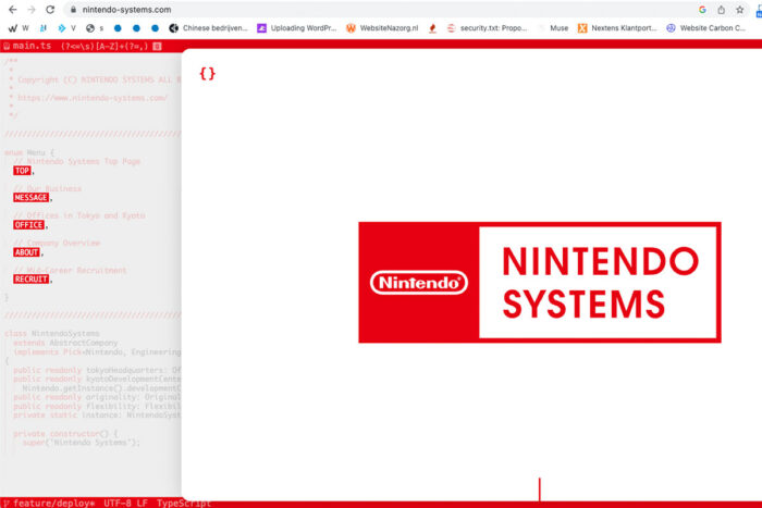 Nintendo Systems Website