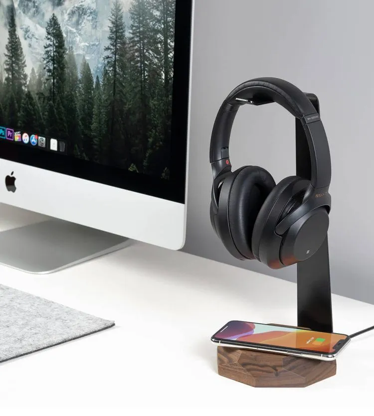 2-in-1 Headphone Stand & Wireless Charger 