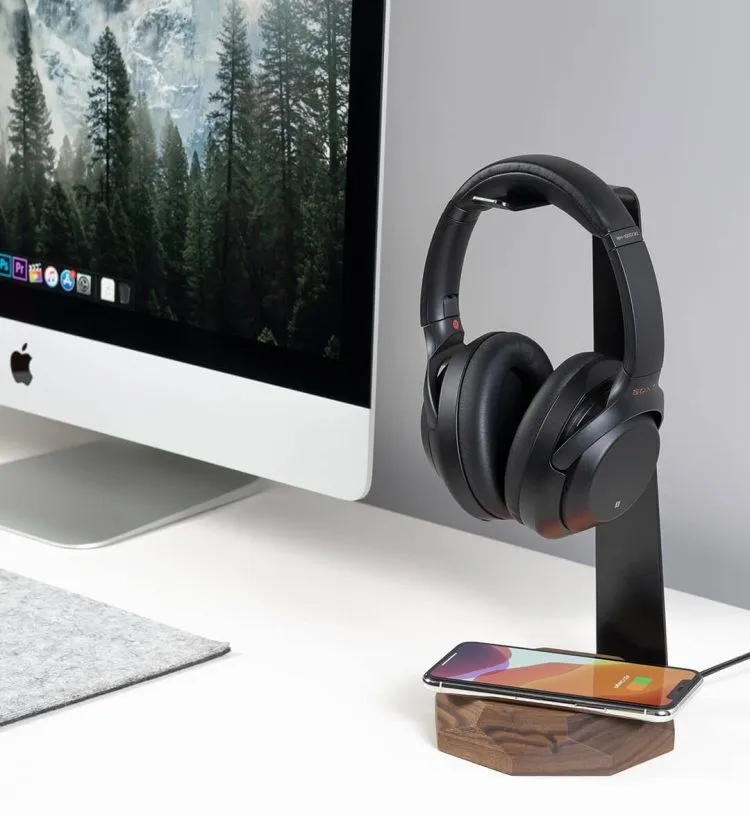 2-in-1 Headphone Stand & Wireless Charger