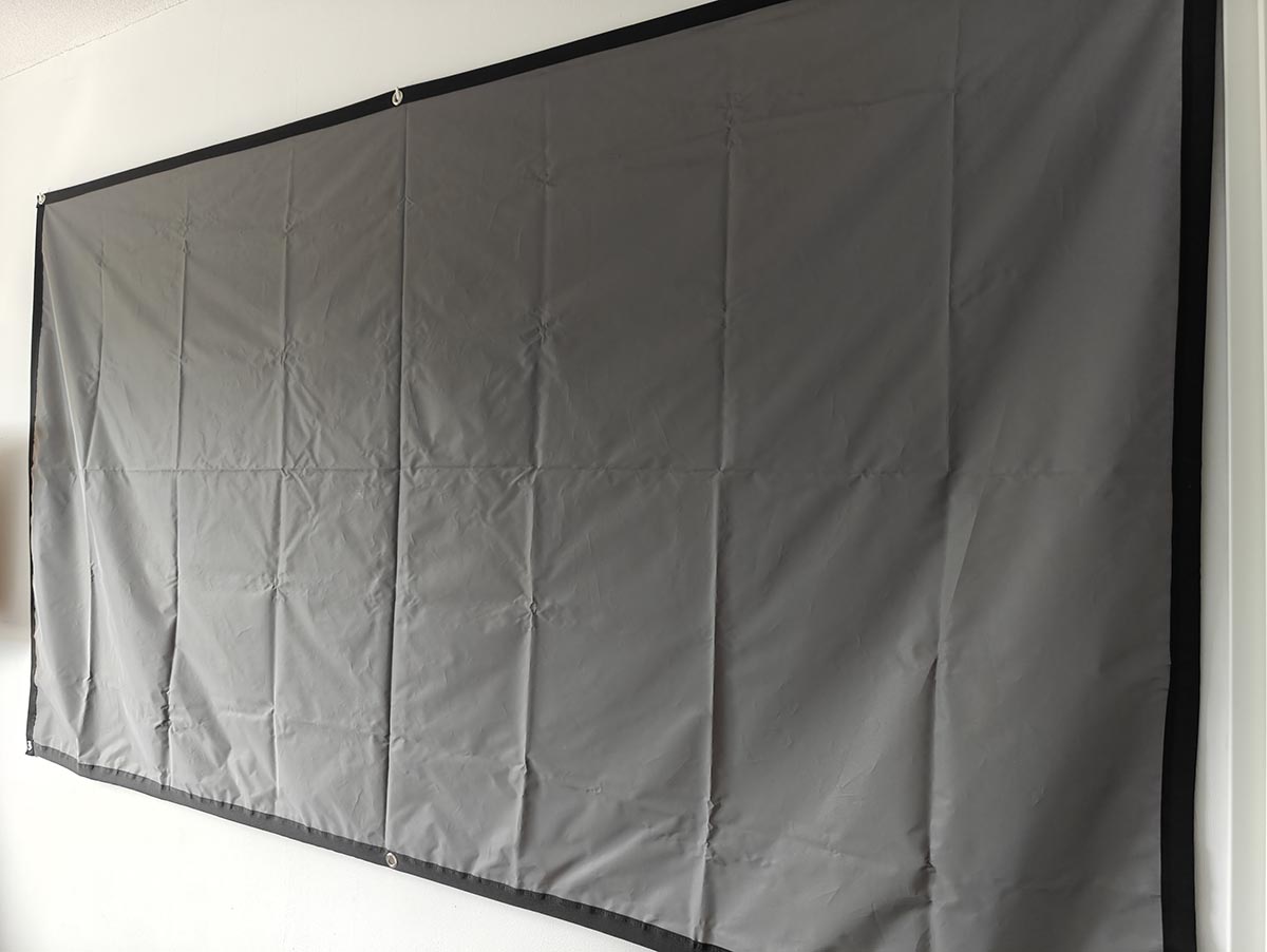 Stobe NANO Projectie scherm 100inch met vouwen in het doek