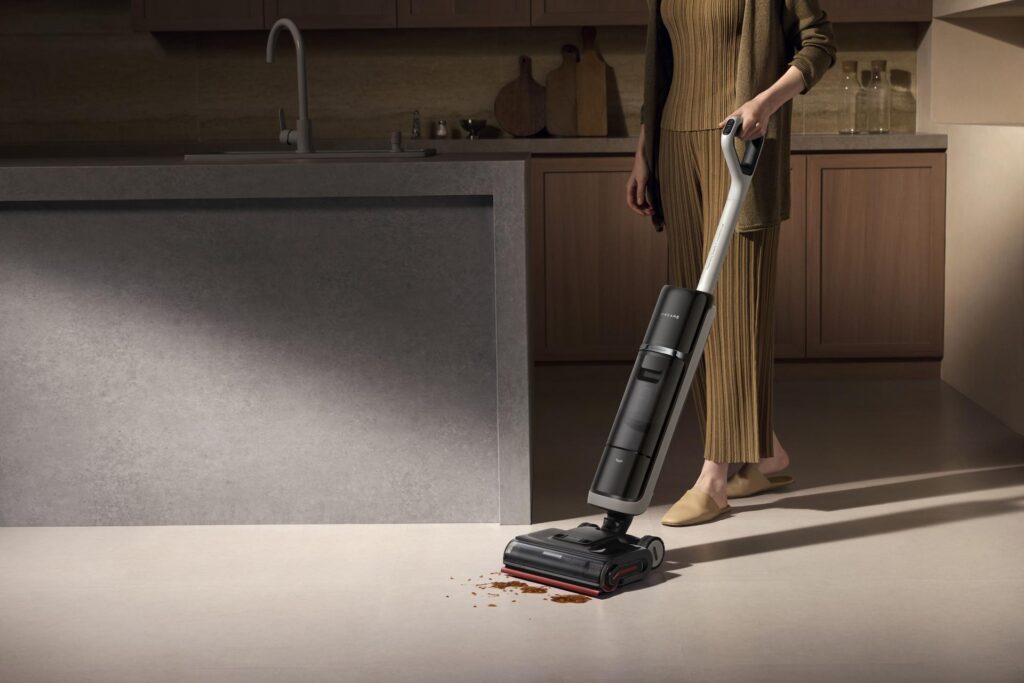 real hot water washes the floor