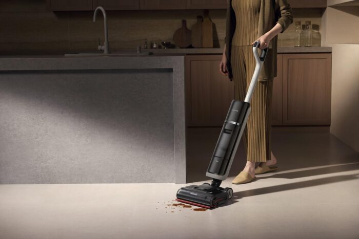 real hot water washes the floor