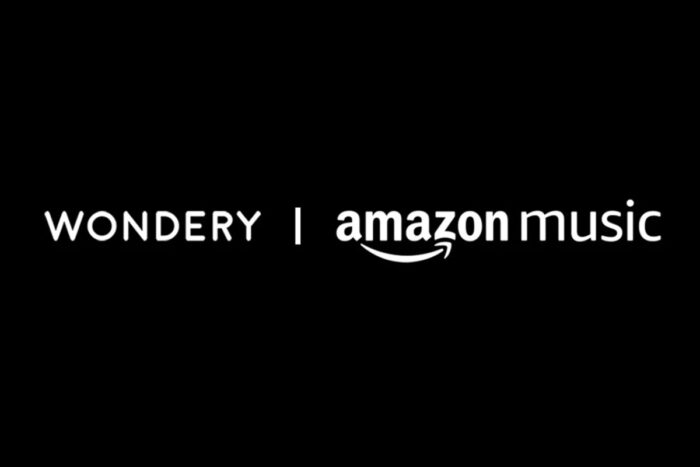 Amazon Music Wondery logo's