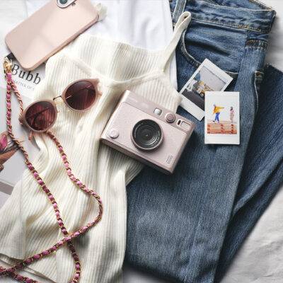 instax mini evo gentle rose