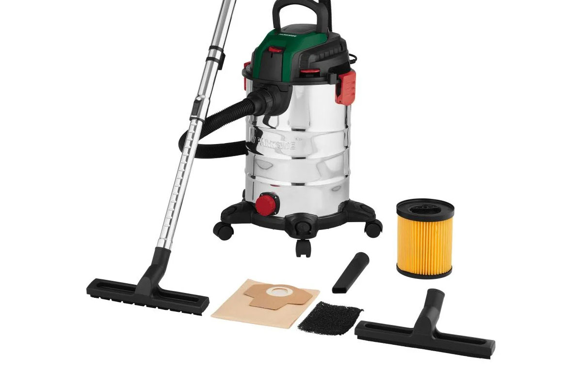 Parkside PWD 25 B3 Nat en Droog Stofzuiger 1400W Unboxing