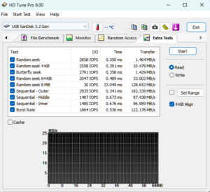 hdtune extra test read