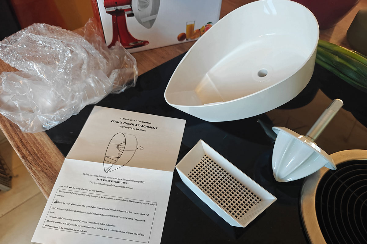 Citr Juicer Attachment Uitgepakt