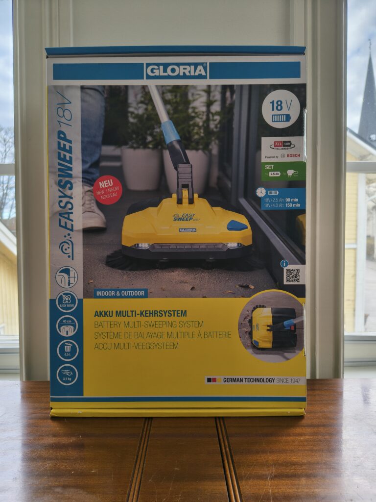 Gloria EasySweep 18V verpakking