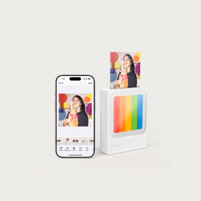 polaroid hi print 3x3 with smartphone