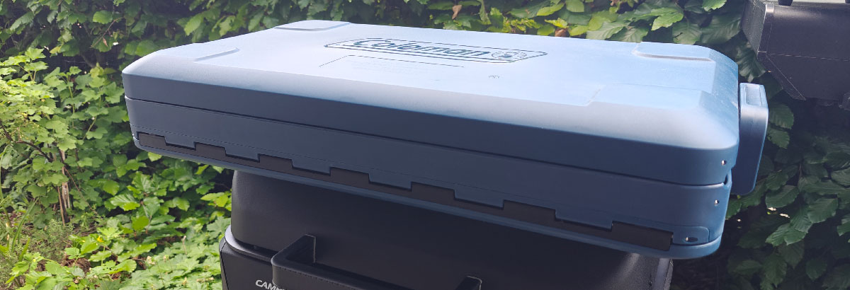 coleman snap 'n go 55qt inklapbare koelbox ingklapt