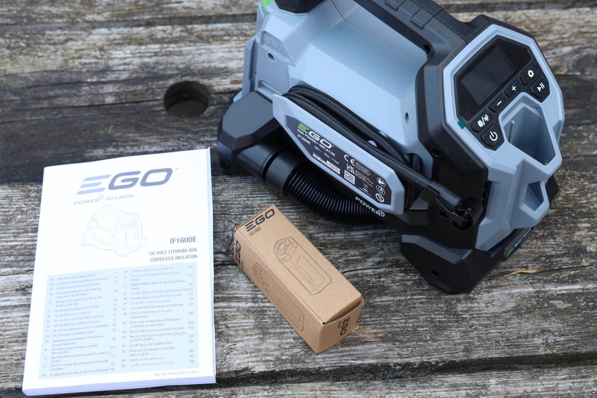 EGO PowerPlus Compact Inflator Unboxing 1
