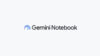 Gemini Notebook Logo